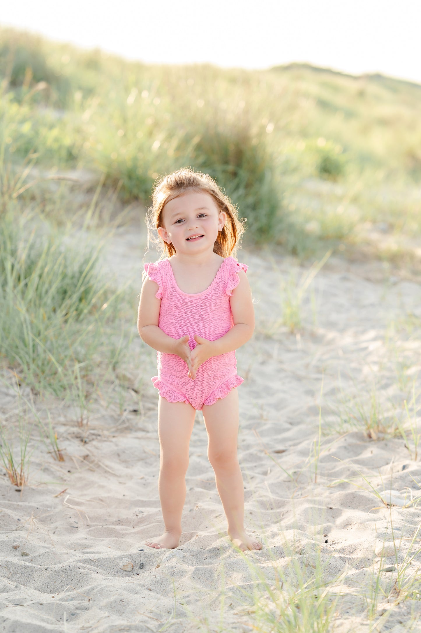 Kennedy One Piece: Pop of Pink